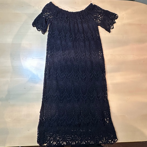 skull lace back dress Route 666 Skull Lace Handkerchief Maxi Dress